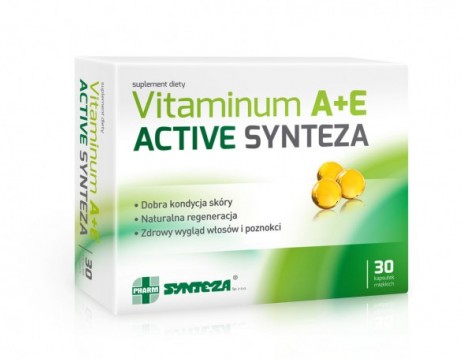 Vitaminum A+E Active Synteza - packaging design & key visual